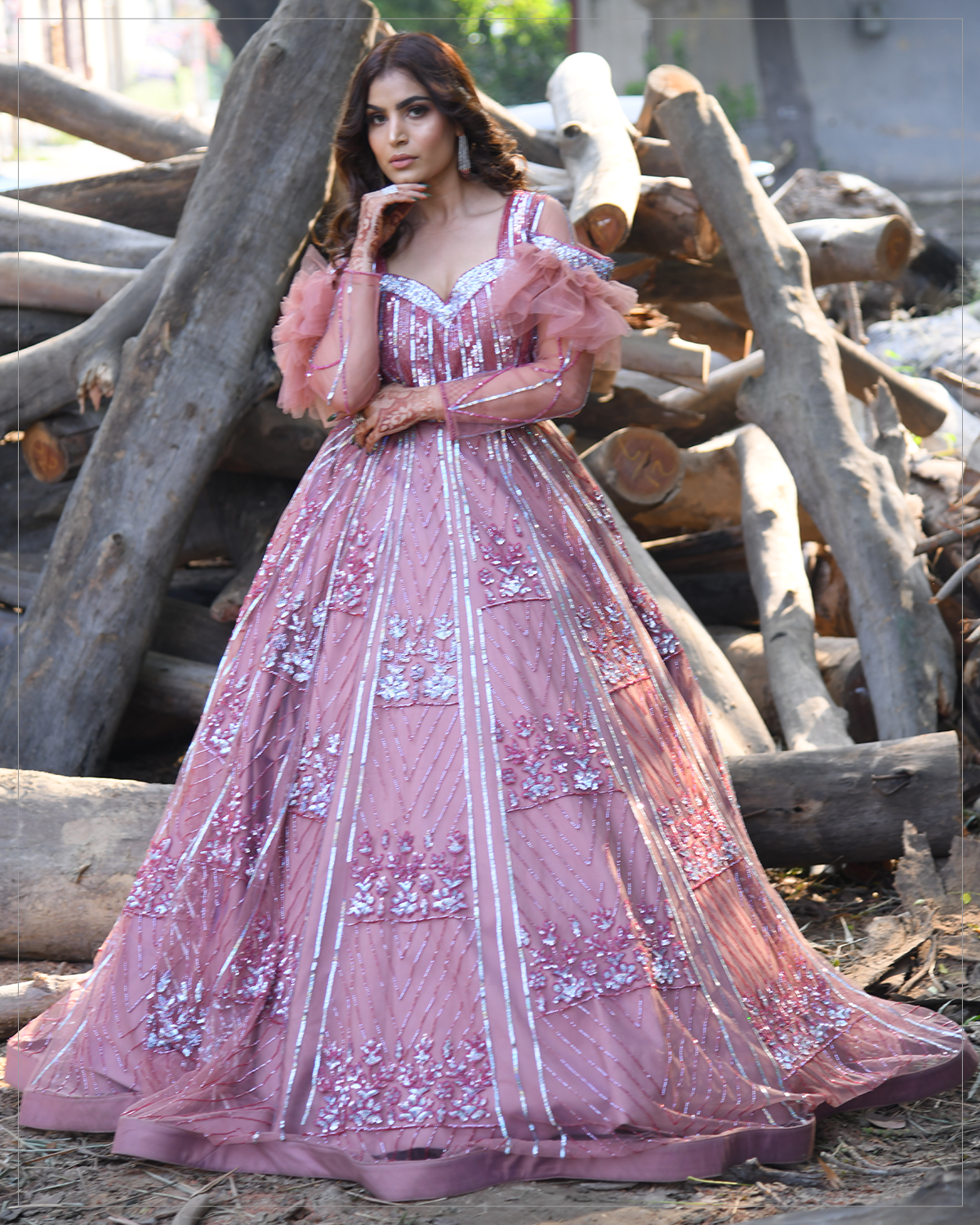 Onion Pink Gown - Image 3