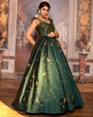 Chloe-Olive Green Gown