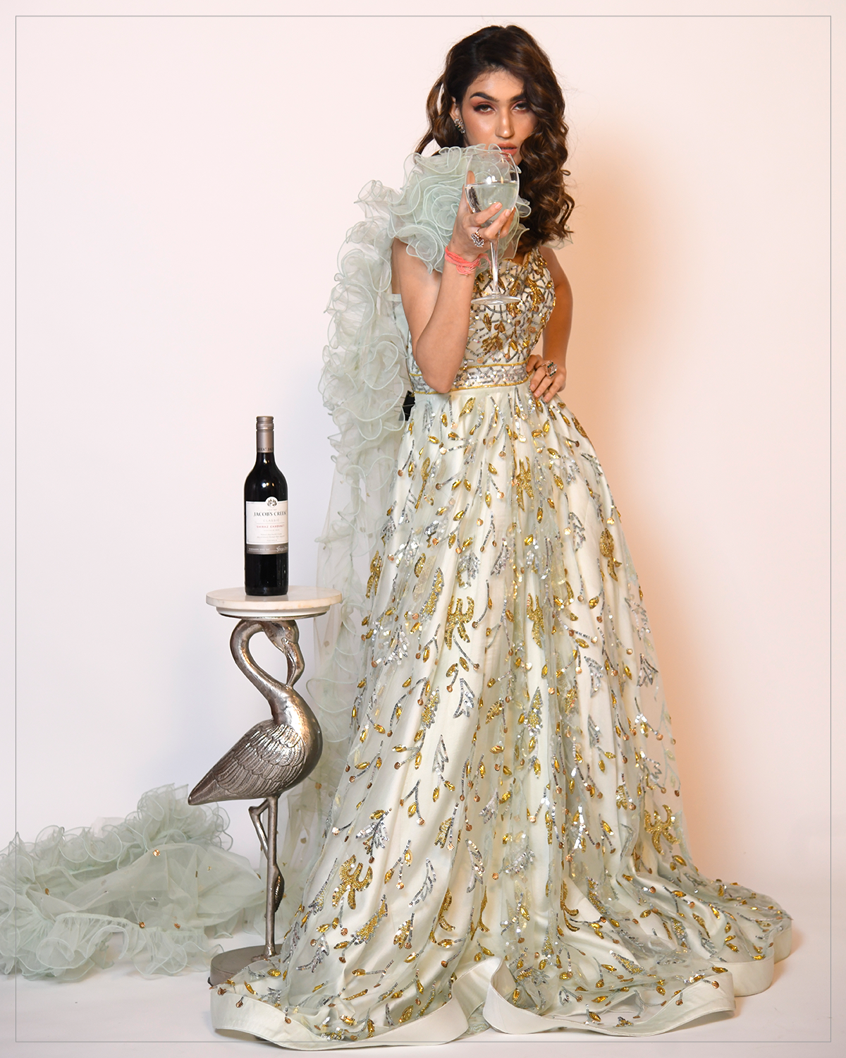 Celeste- Sea Green Gown - Image 3