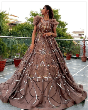 Sarah-Marsh Brown Gown