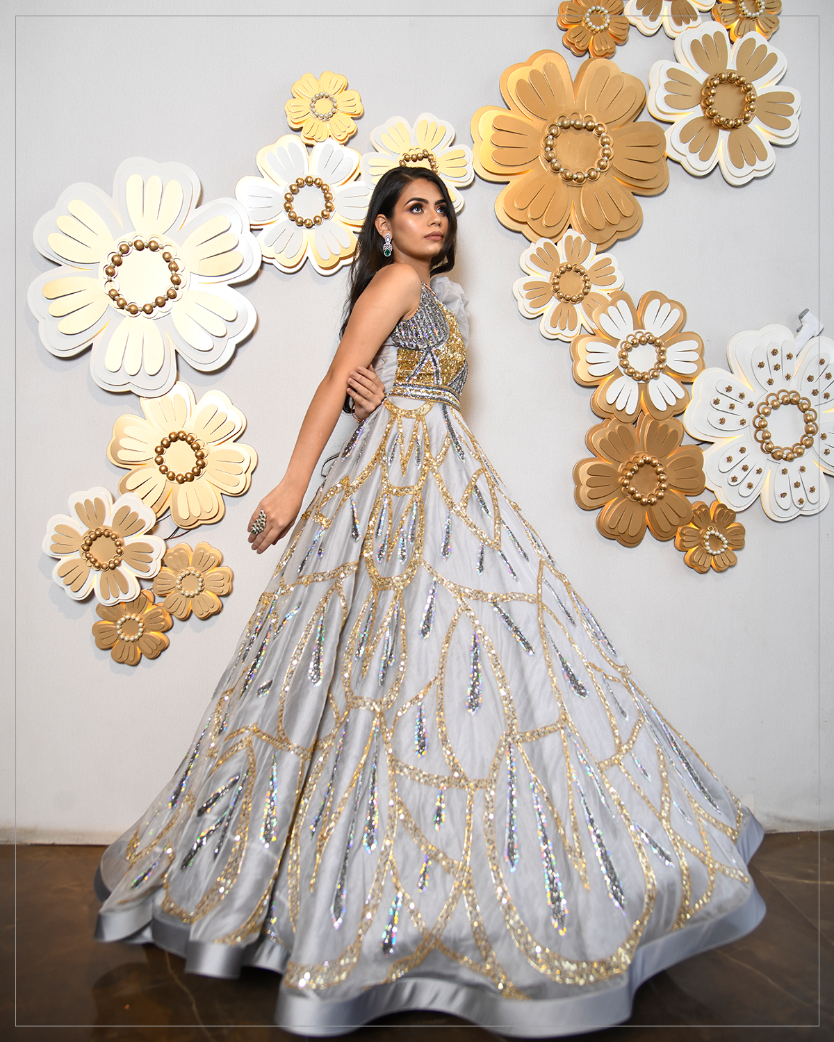 Aurora-Grey Gown - Image 2