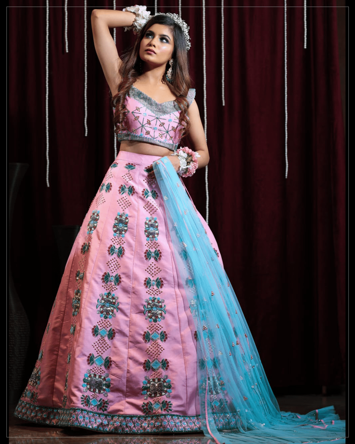 Sorbet Pink Lehenga Set - Image 2
